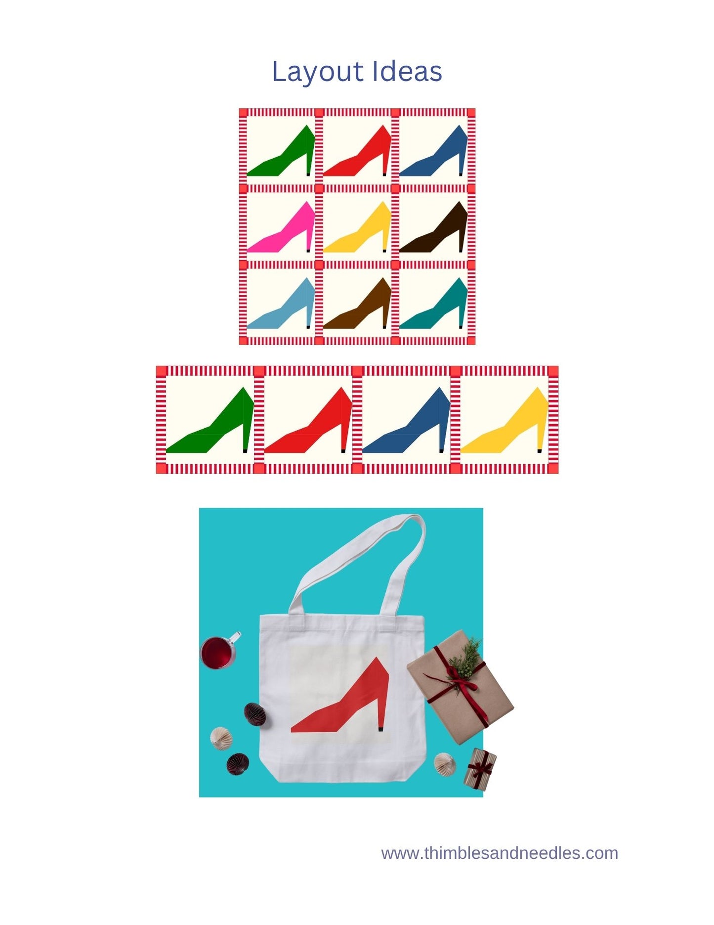 Stiletto Foundation Paper Piecing (FPP) Pattern
