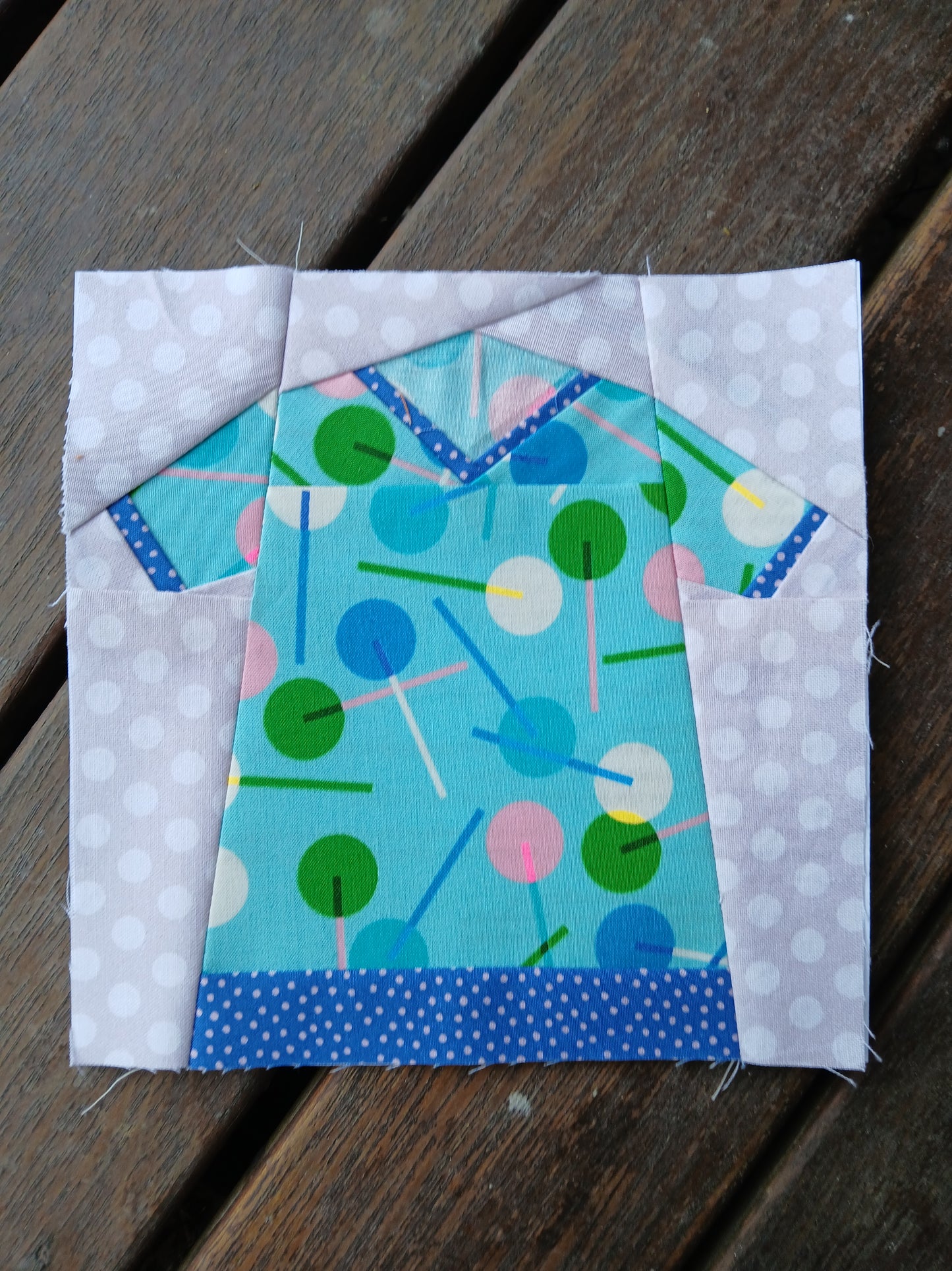 T Shirt Foundation Paper Piecing (FPP) Pattern