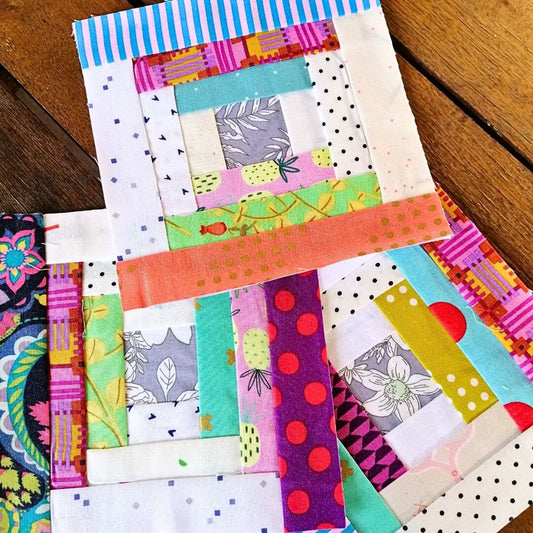 Courthouse Steps Foundation Paper Piecing FPP quilt block pattern Digital Download