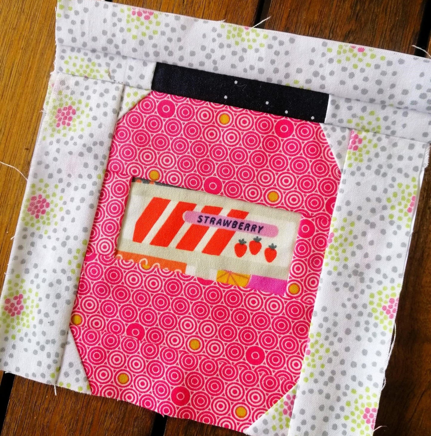 Mason Jar FPP Foundation Paper Piecing quilt block pattern Digital Download