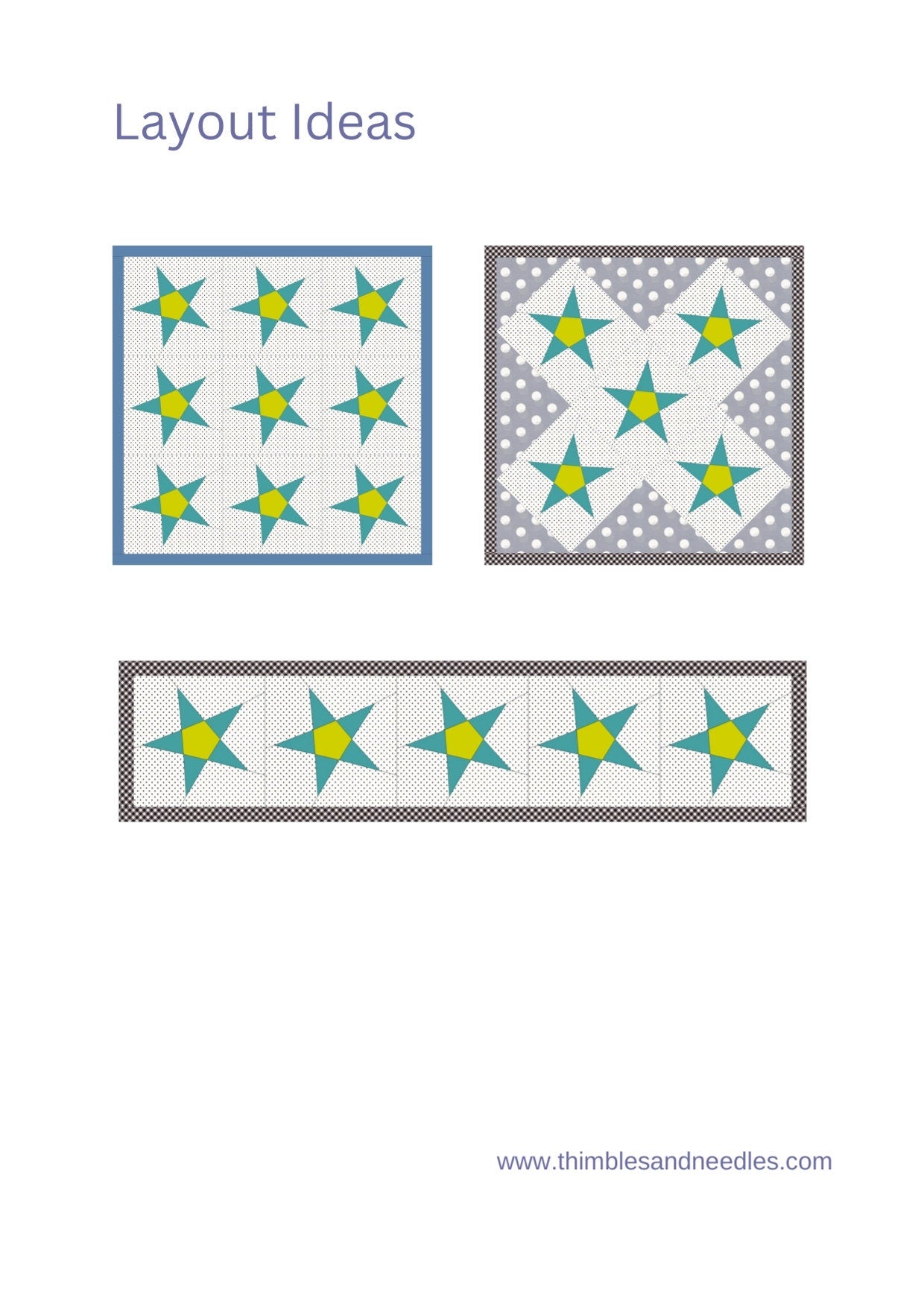 Five Pointed Star FPP Foundation Paper Piecing quilt block pattern Digital Download