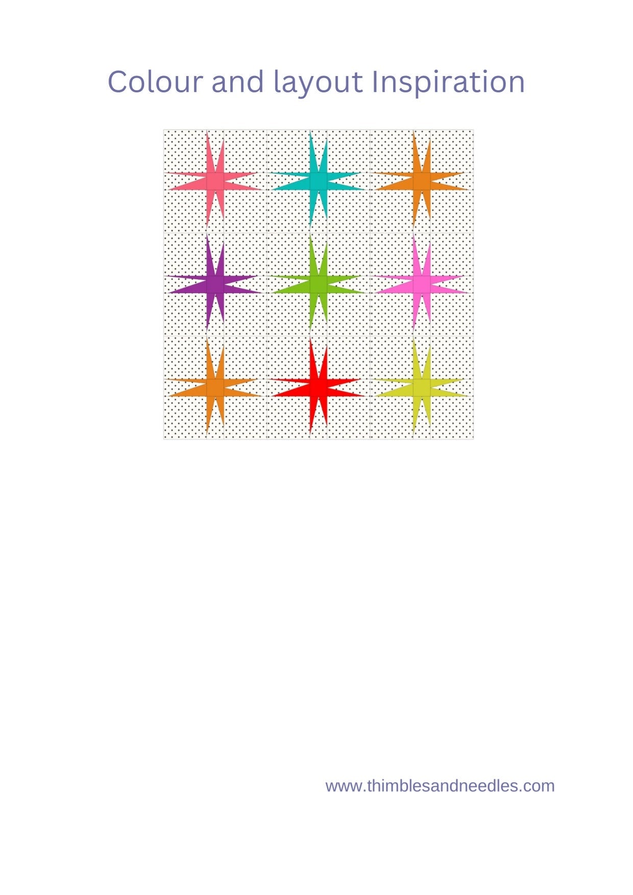 Wonky Star FPP Foundation Paper Piecing quilt block pattern Digital Download