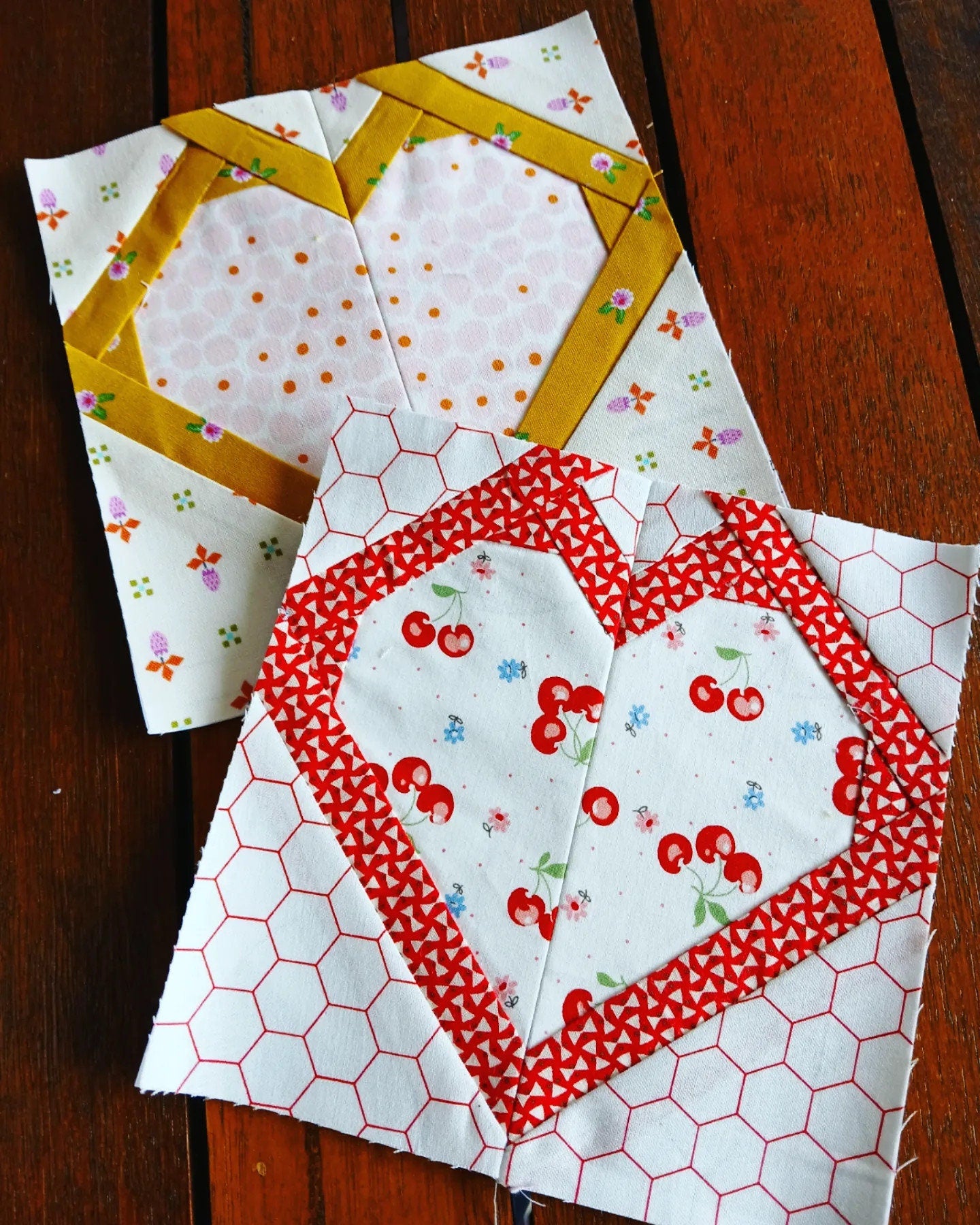 Heart Outline FPP Foundation Paper Piecing quilt block pattern Digital Download