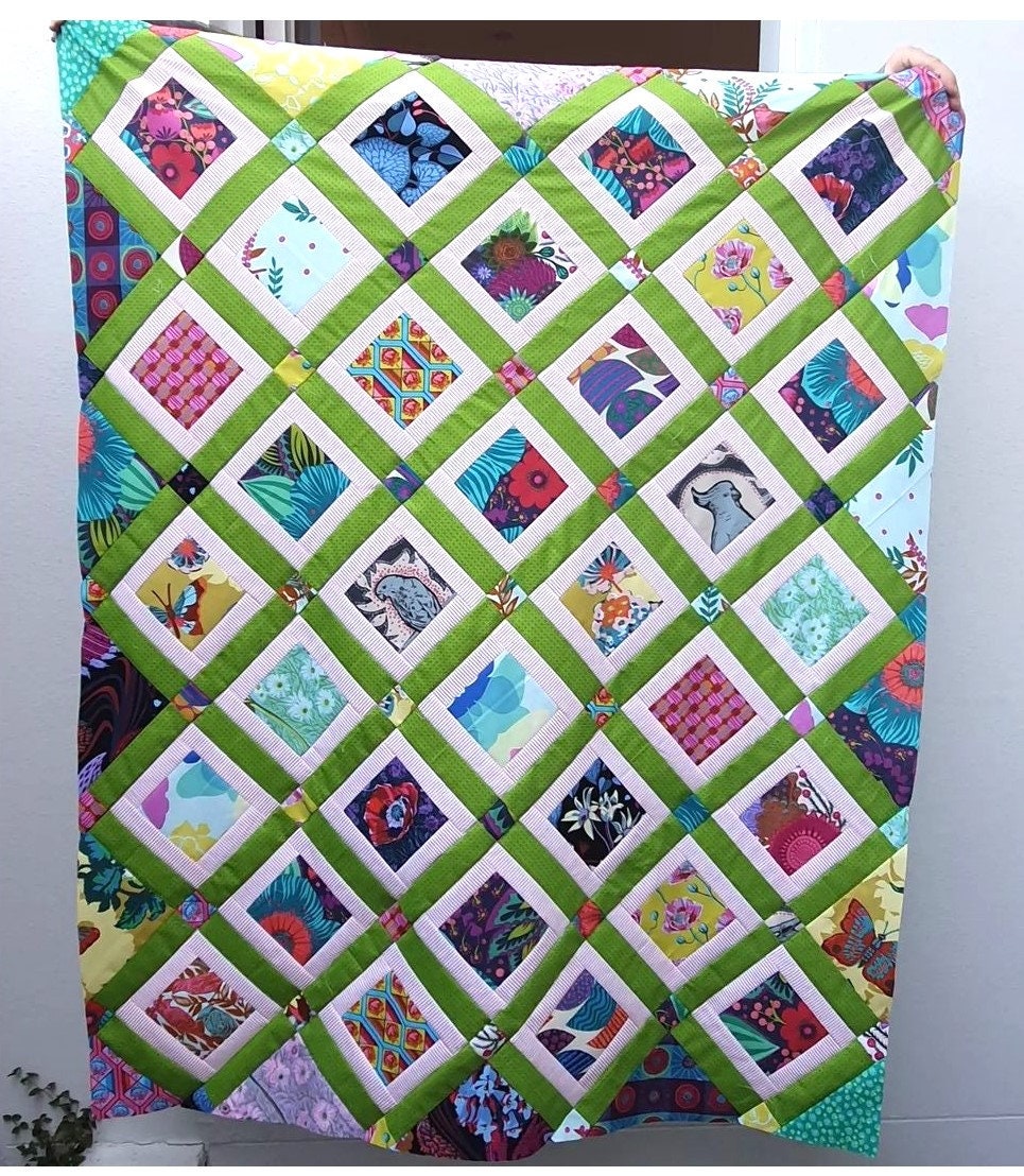 Snap Shots scrappy Digital download quilt pattern PDF Digital Download