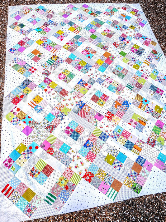 Dominoes Quilt Pattern PDF Digital Download scrap precut friendly
