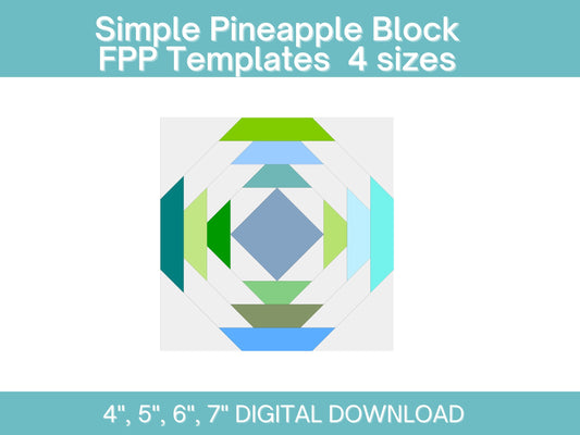 Classic Blocks FPP Foundation Paper Piecing quilt block pattern Digital Download