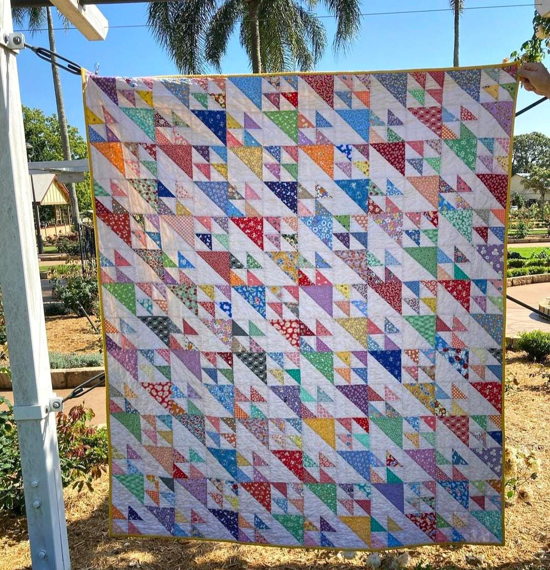 As Day Follows Night Scrap Quilt Pattern PDF Digital Download