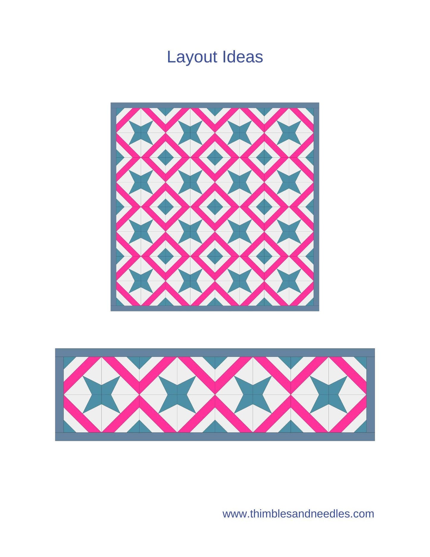 Framed Star FPP Foundation Paper Piecing quilt block pattern Digital Download