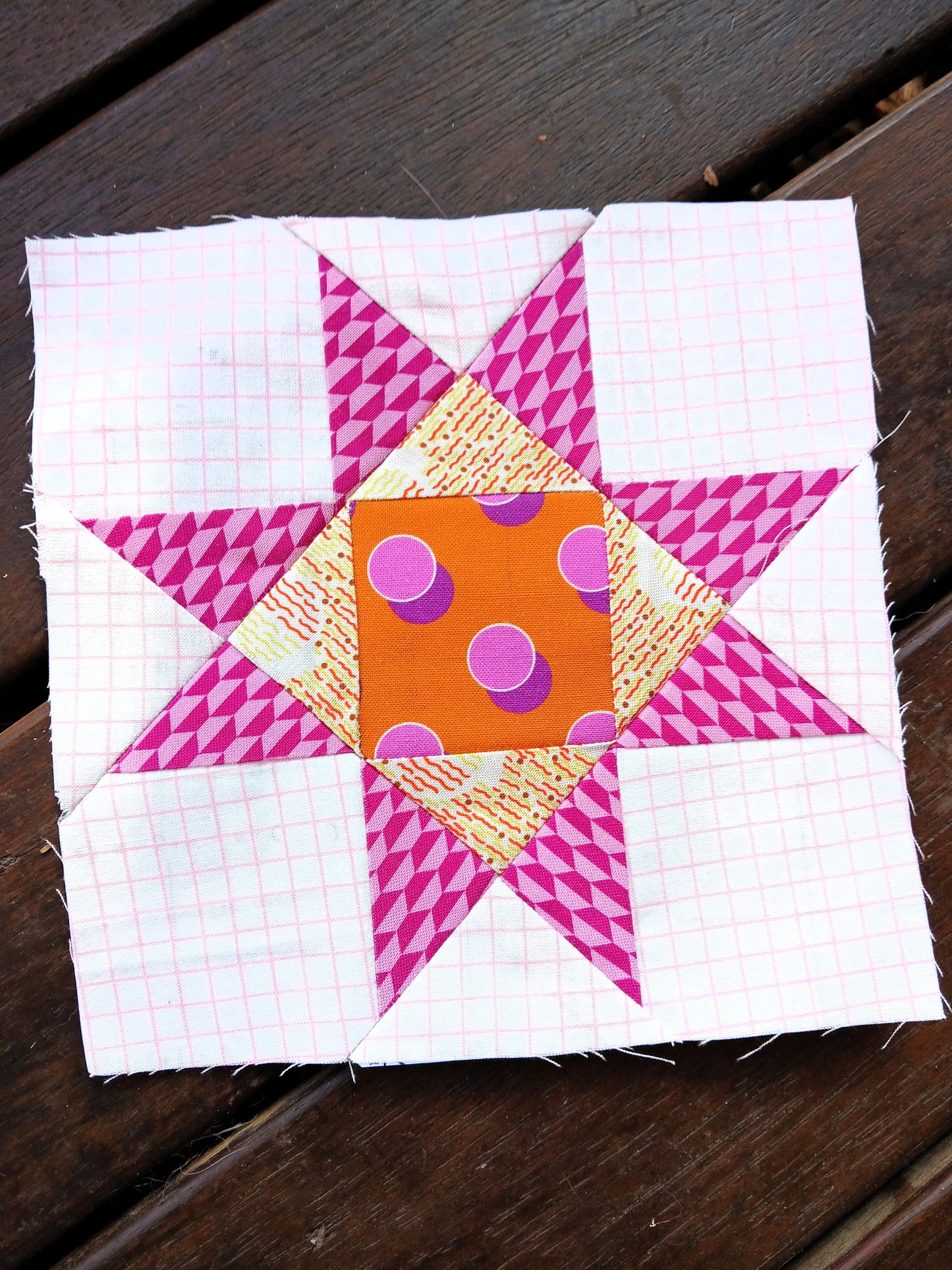 Ohio Star FPP Foundation Paper Piecing quilt block pattern Digital Download