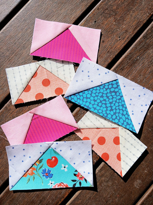 Single Flying Geese FPP Foundation Paper Piecing quilt block pattern Digital Download