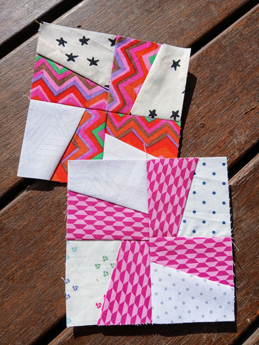 Propeller FPP Foundation Paper Piecing quilt block pattern Digital Download