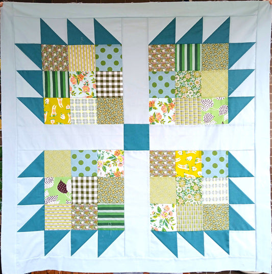 Baby Quilt Pattern Collection: Bear Paw, LeMoyne Star & Sawtooth Star
