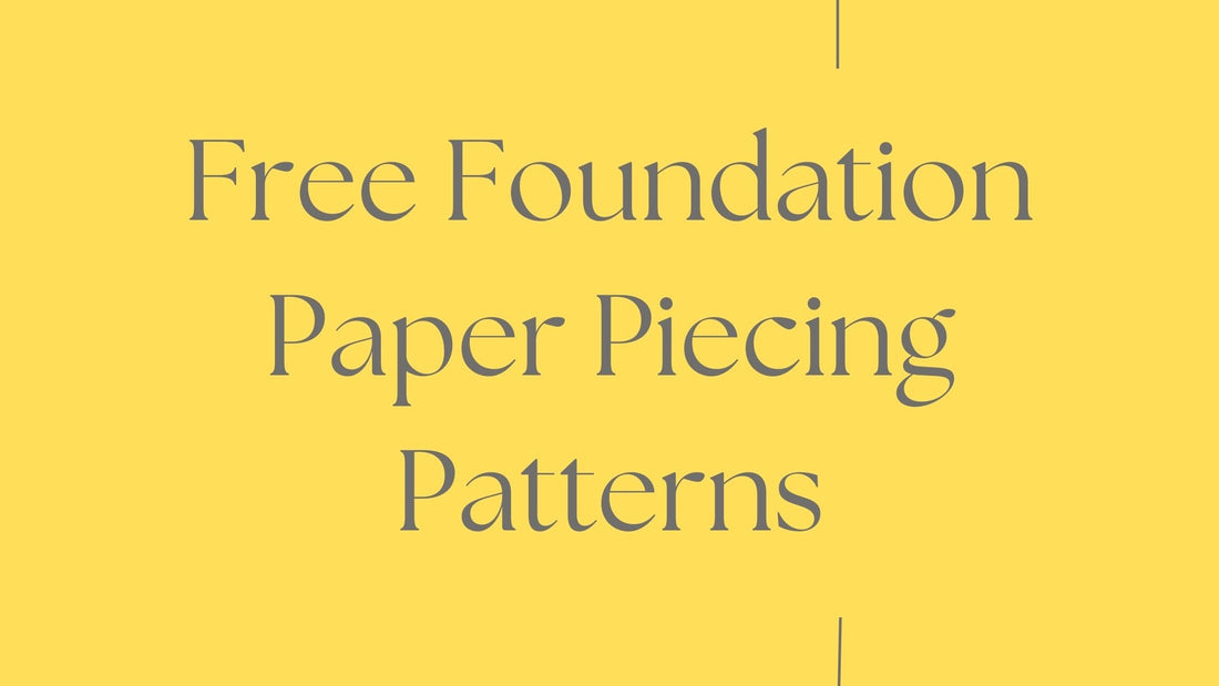 Free Foundation Paper Piecing Patterns