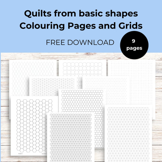 quilt grid papers colouring sheet free download pdf