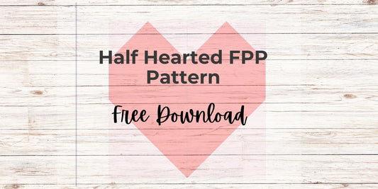 Half Hearted FPP Foundation Paper Piecing free download