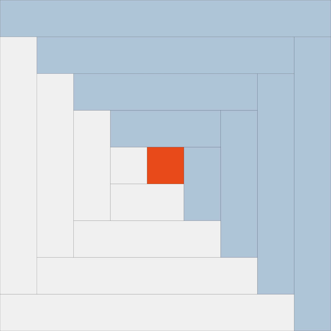 Log Cabin Quilt Block Tutorial