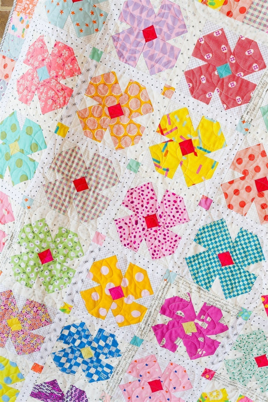 Petal Twist Quilt Pattern: A Scrappy, Beginner-Friendly Flower Quilt