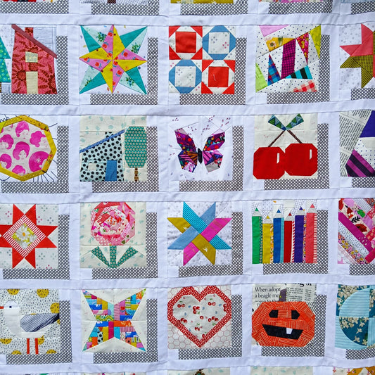 Shadow Box Sampler Quilt Tutorial