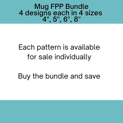 Mug Foundation Paper Piecing (FPP) Pattern Bundle
