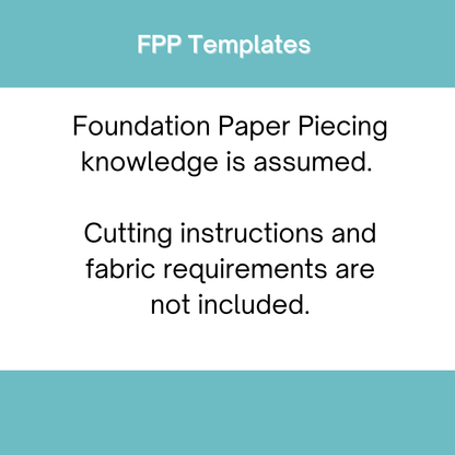 Zig Zag Quilt Border Foundation Paper Piecing (FPP) Pattern