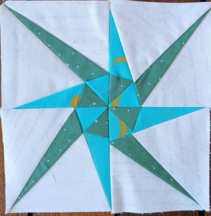Foundation Paper Pieced Star Sampler 12 inch Blocks
