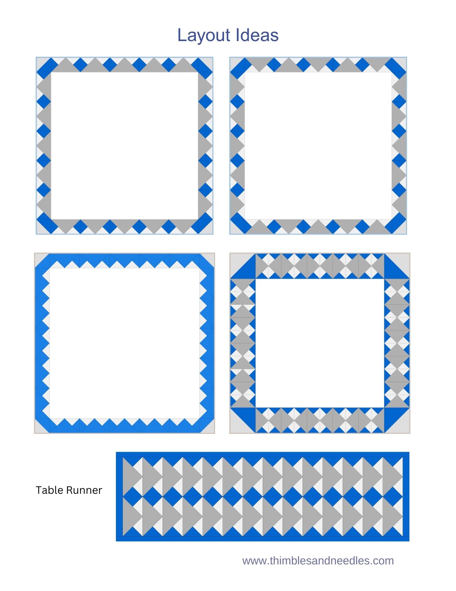 Flying Geese Variation Foundation paper piecing  pattern
