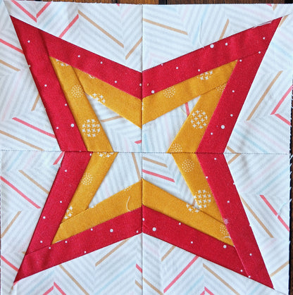Foundation Paper Pieced Star Sampler 12 inch Blocks