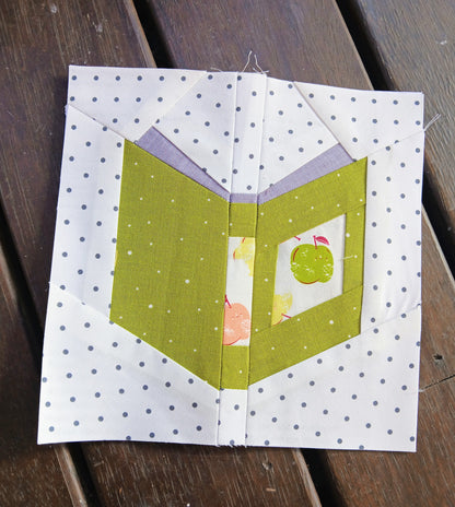 A Good Book Foundation Paper Piecing (FPP) Pattern
