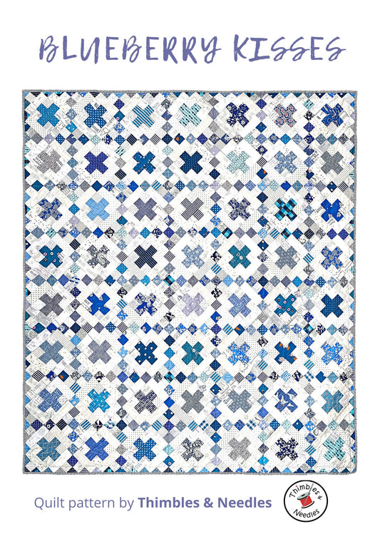 Blueberry Kisses Quilt Pattern Printed