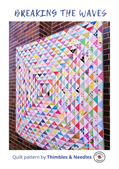 Breaking the Waves Quilt Pattern Printed