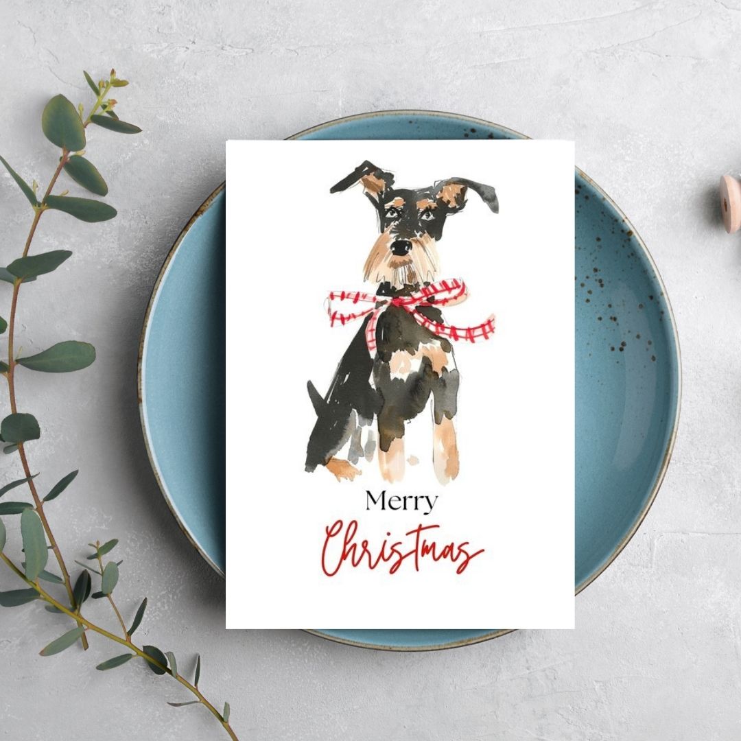 Dog Christmas Cards Printable Bundle 1