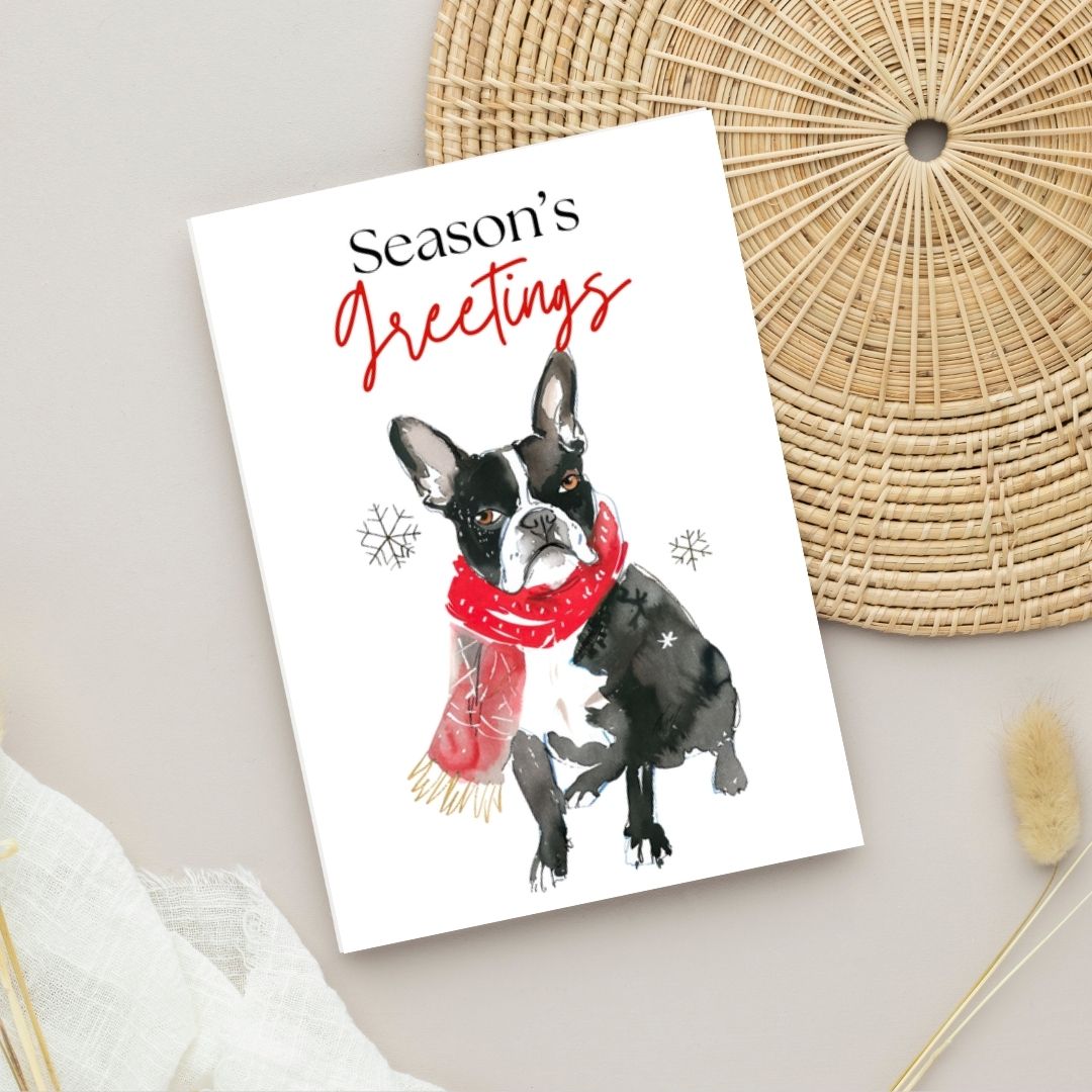 Dog Christmas Cards Printable Bundle 3
