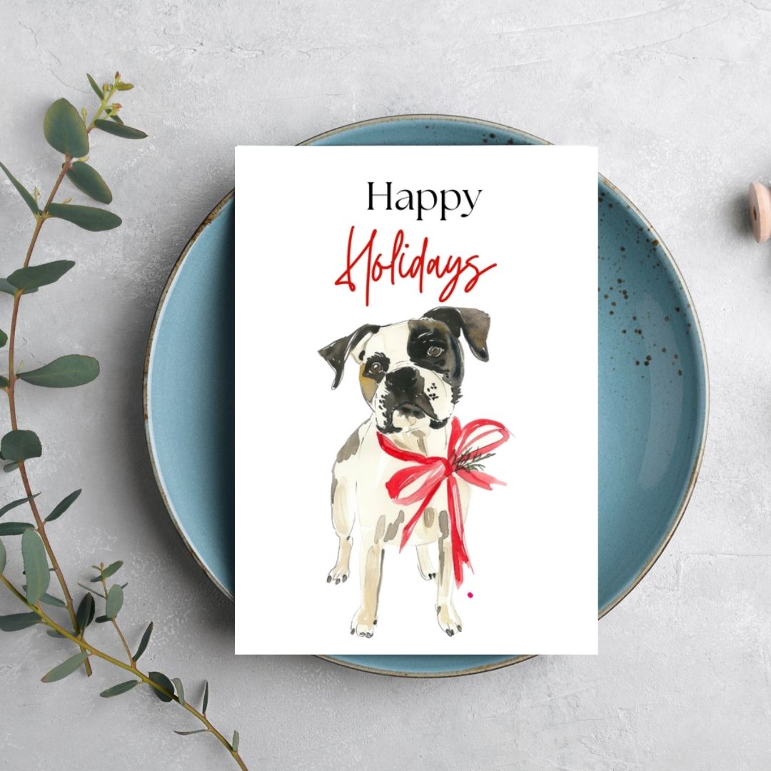 Dog Christmas Cards Printable Bundle 3