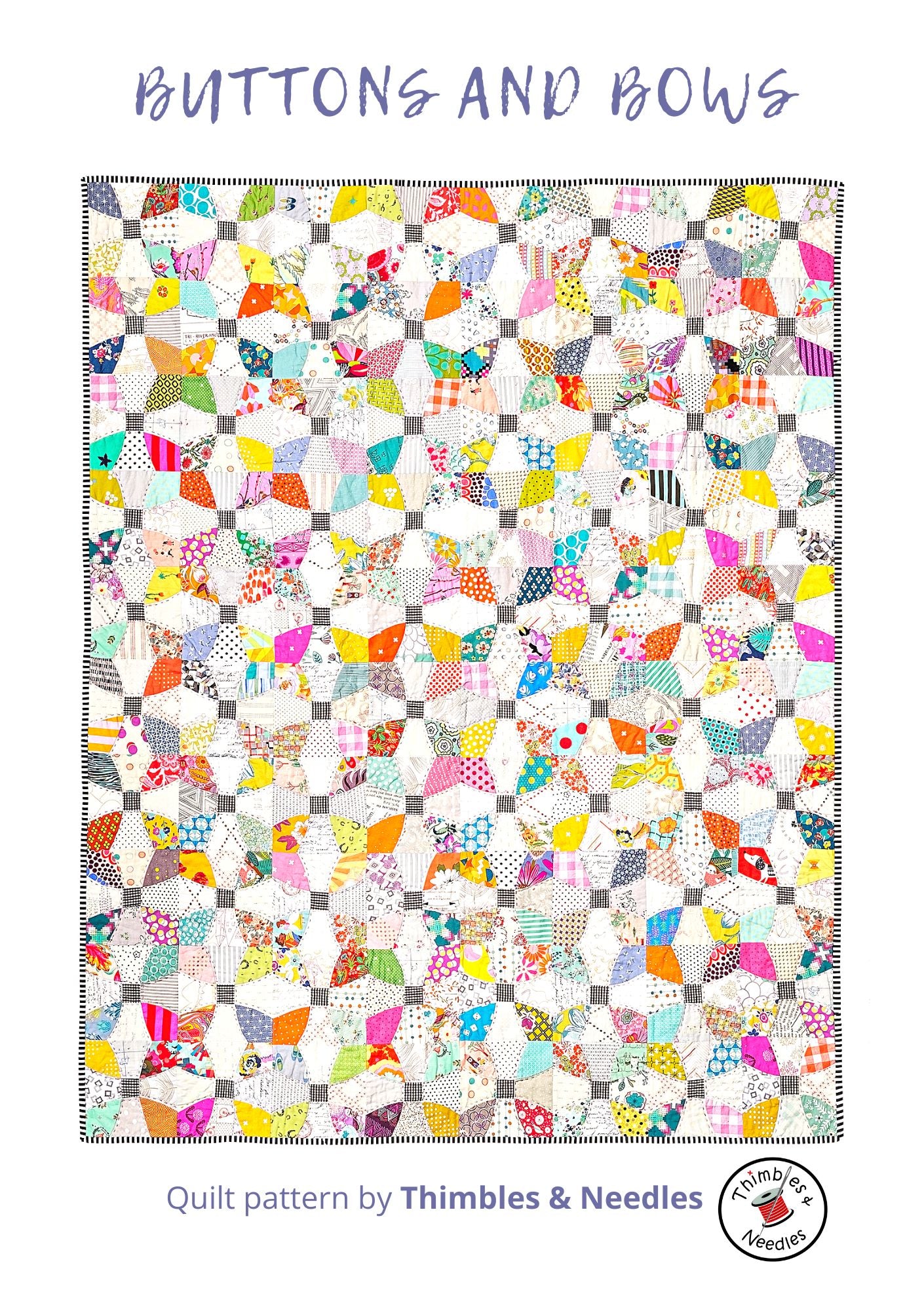 Buttons and Bows Quilt Pattern Printed