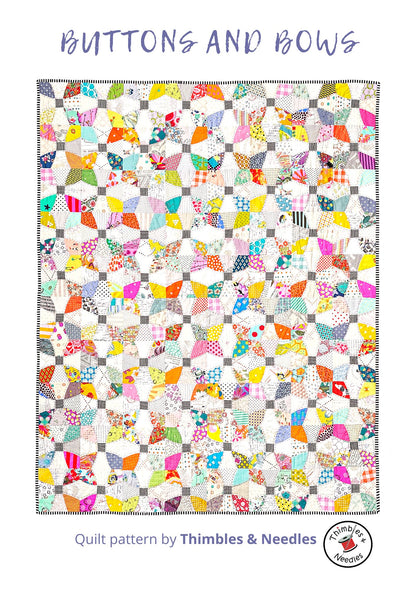 Buttons and Bows Quilt Pattern Printed