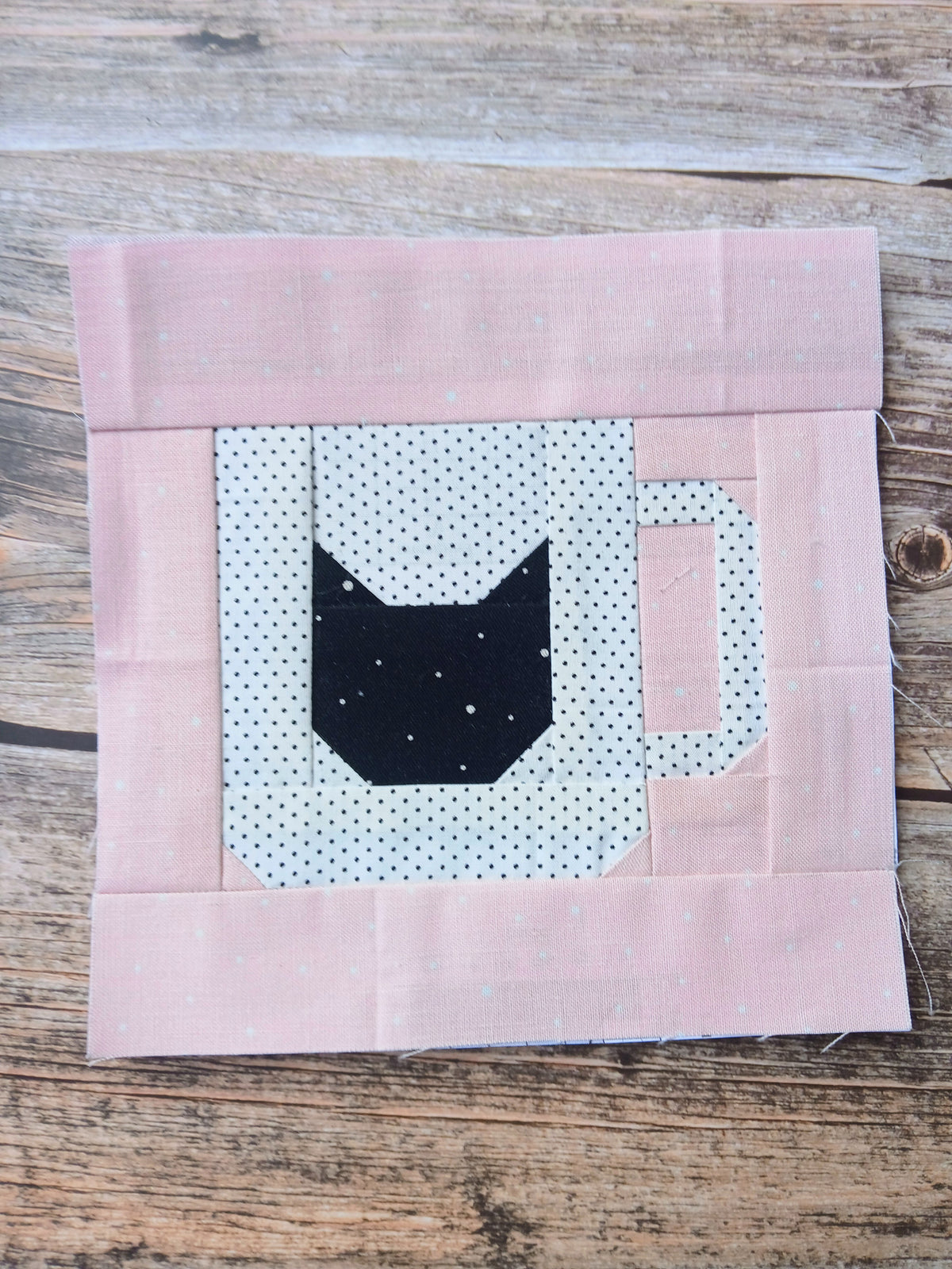 Cat Mug Foundation Paper Piecing (FPP) Pattern