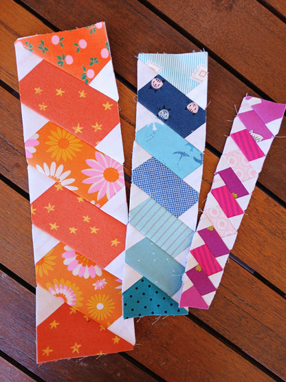 Chain Quilt Border Strip Foundation Paper Piecing (FPP) Pattern