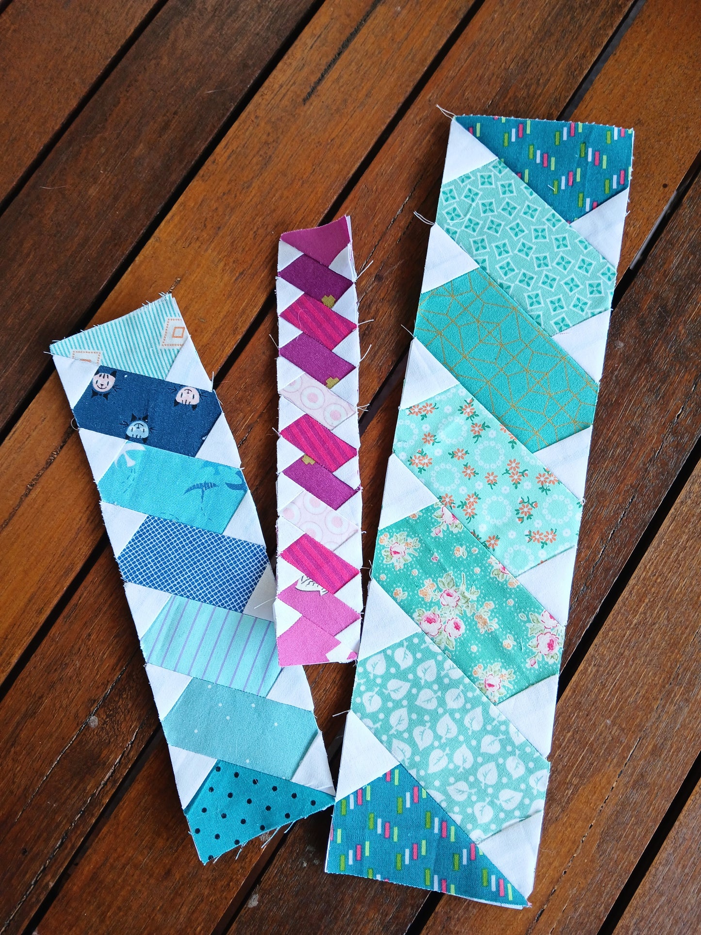 Chain Quilt Border Strip Foundation Paper Piecing (FPP) Pattern