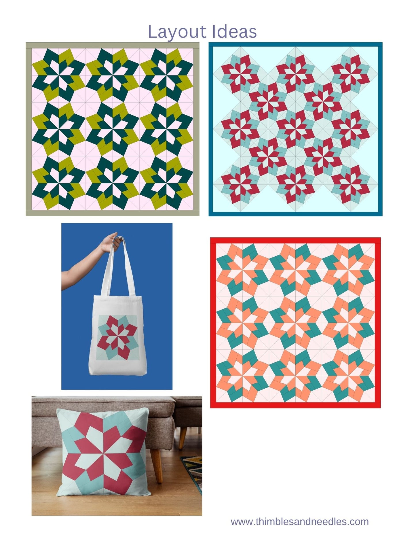 Chunky Star Foundation Paper Piecing (FPP) Pattern
