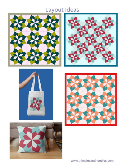 Chunky Star Foundation Paper Piecing (FPP) Pattern