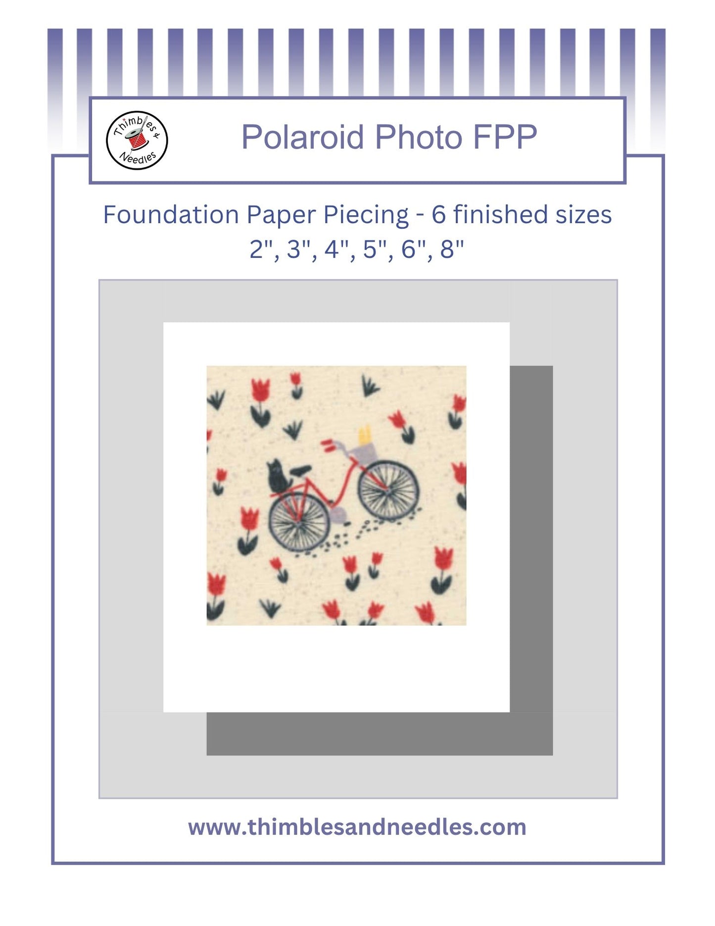 Polaroid Photo Foundation Paper Piecing (FPP) Pattern