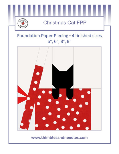 Cat Quilt Block Bundle Foundation Paper Piecing (FPP) Pattern