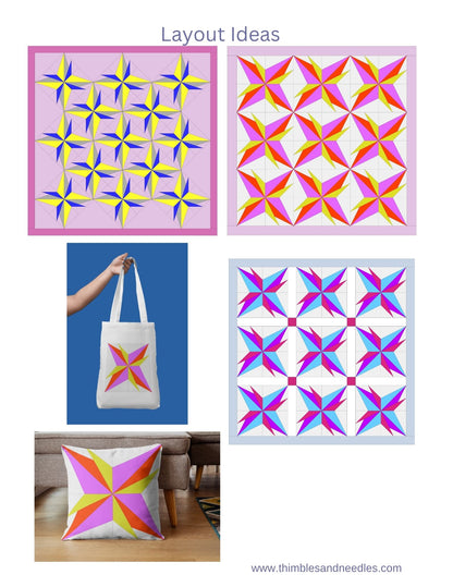 Crossroads Star Foundation Paper Piecing (FPP) Pattern