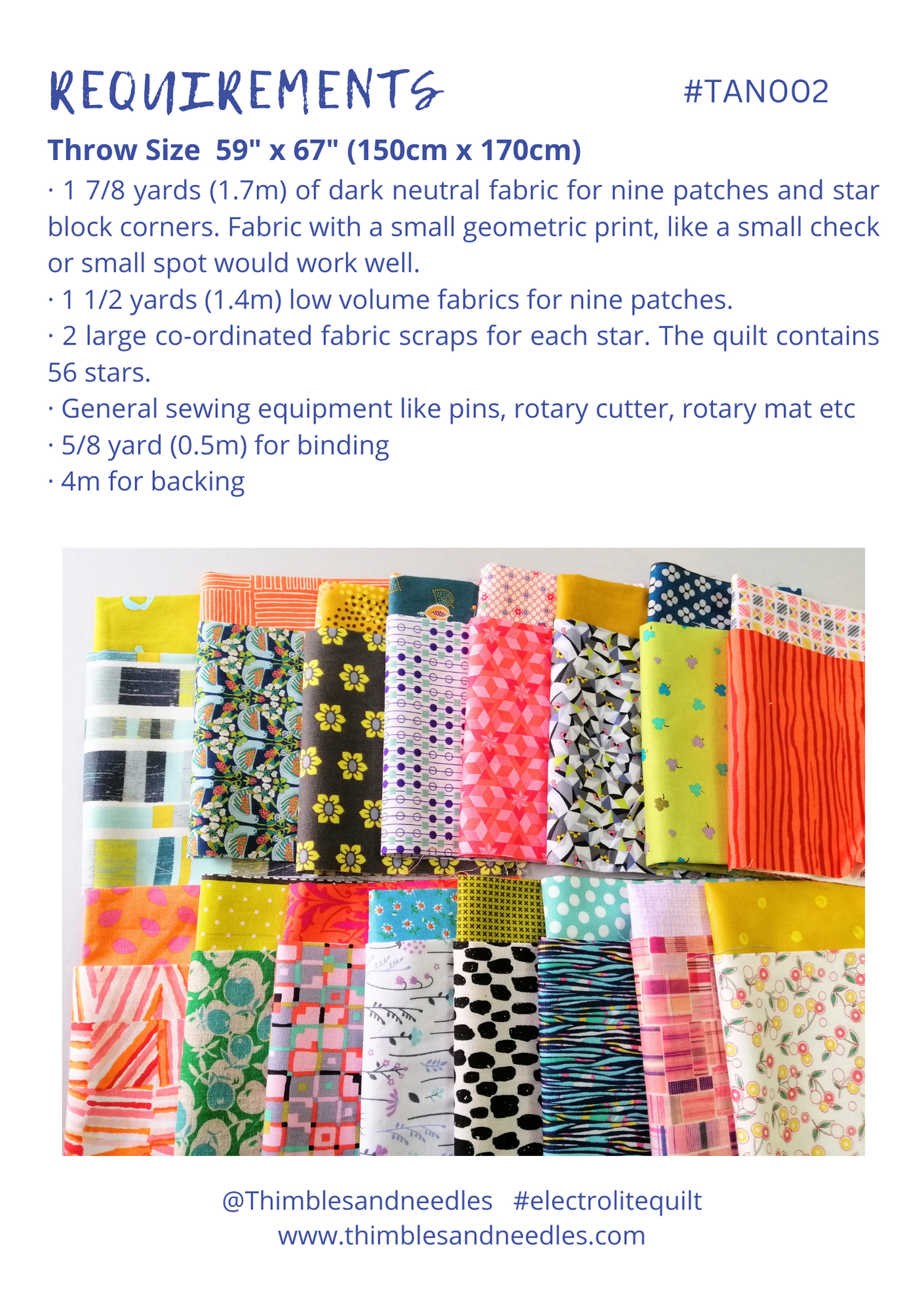 Electrolite Quilt Pattern, pdf pattern, star quilt, scrap quilt, throw quilt Digital Download