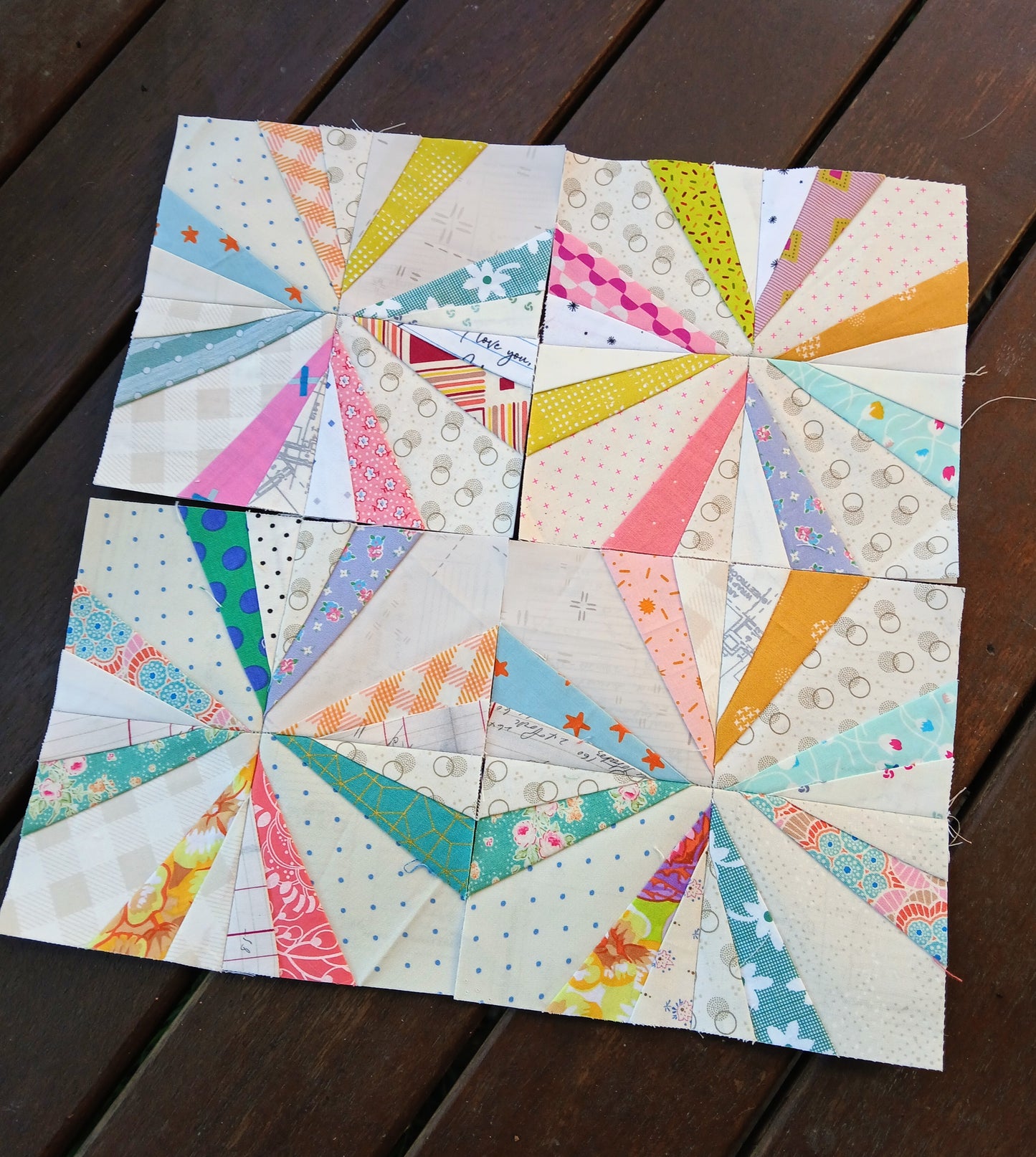 Endless Chain quilt foundation paper piecing pattern by Thimbles and Needles
