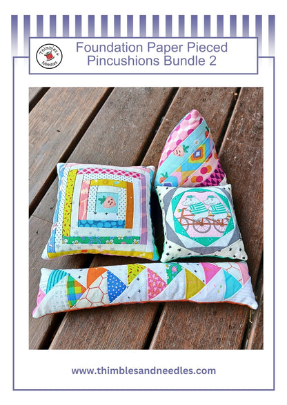 Pincushion Pattern Foundation Paper Pieced Bundle 2