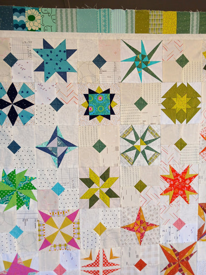 Foundation Paper Pieced Star Sampler Quilt Pattern