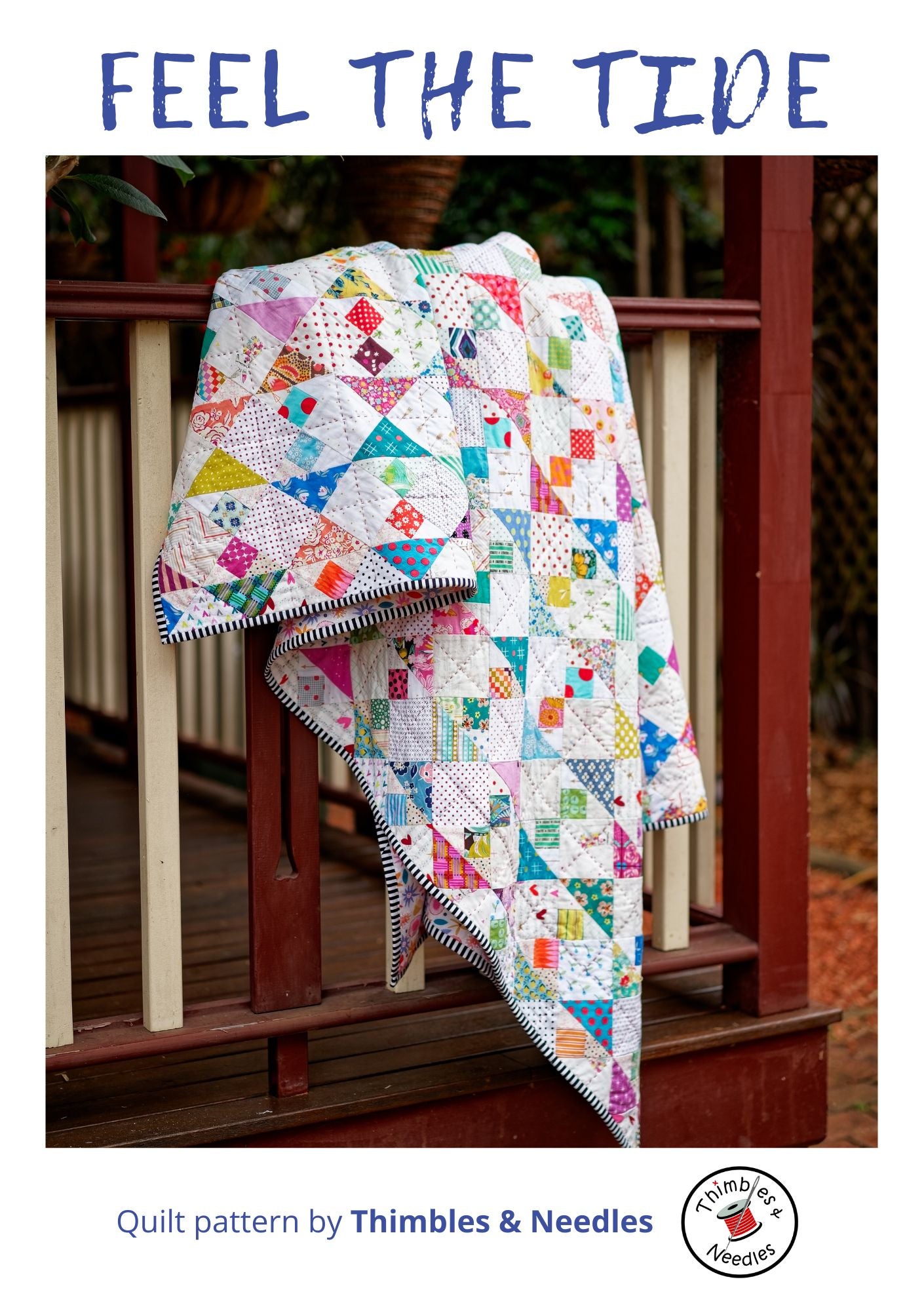 Feel The Tide Quilt Pattern Printed