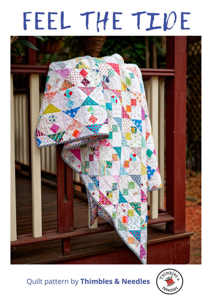 Feel The Tide Quilt Pattern Printed