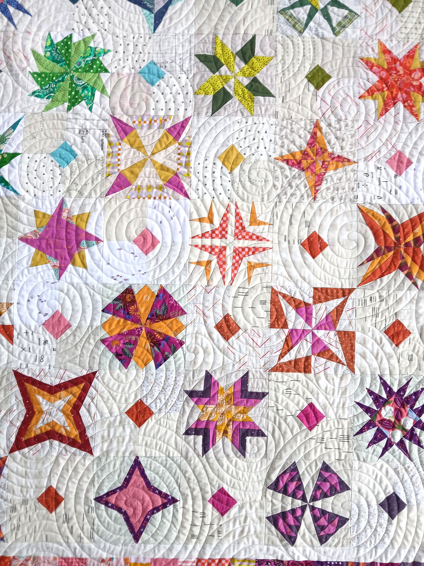 Foundation Paper Pieced Star Sampler Quilt Pattern 6 inch blocks